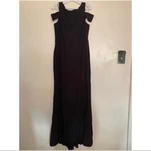 Long Black off the shoulder dress